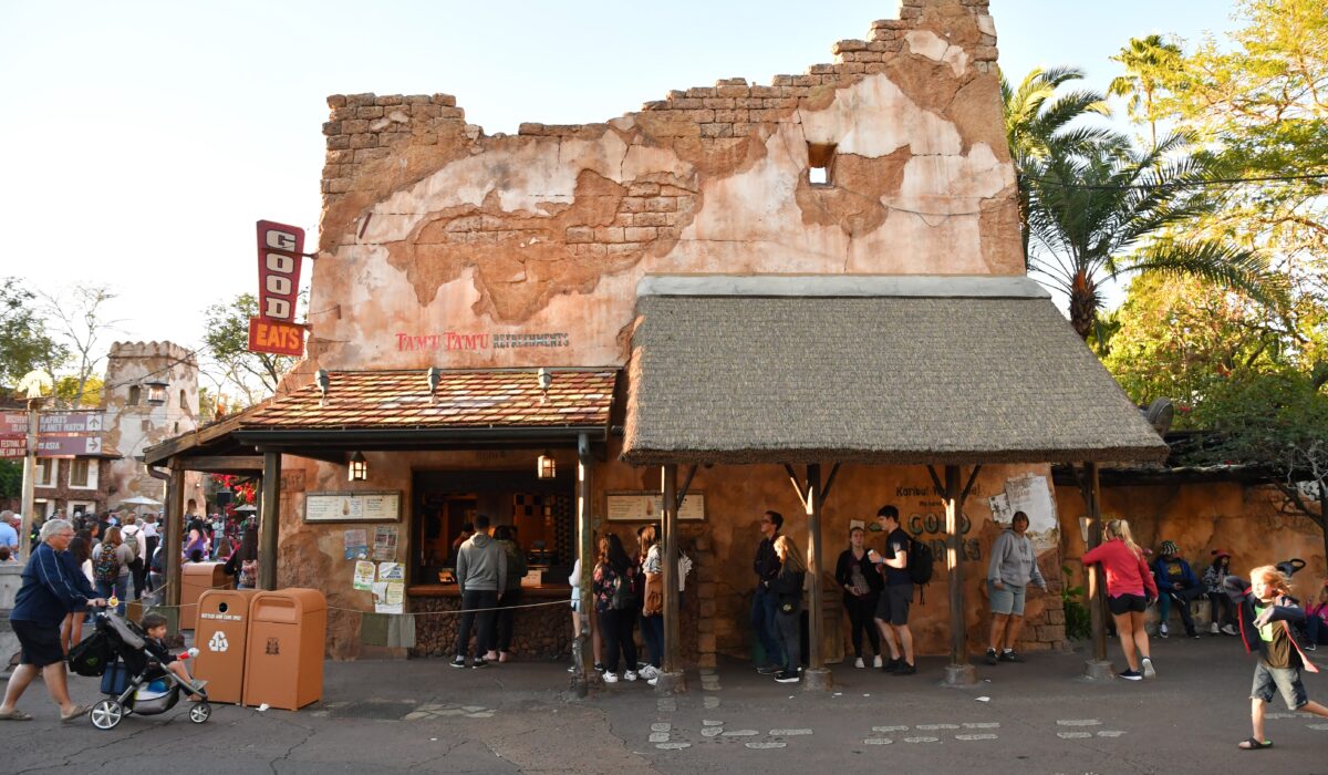 Tamu Tamu building exterior in Animal Kingdom park