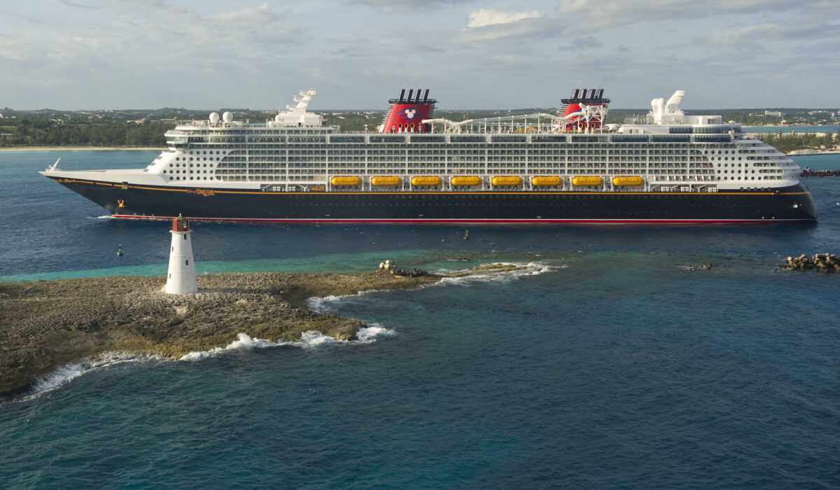 Disney dream Cruise ship passing Nassau