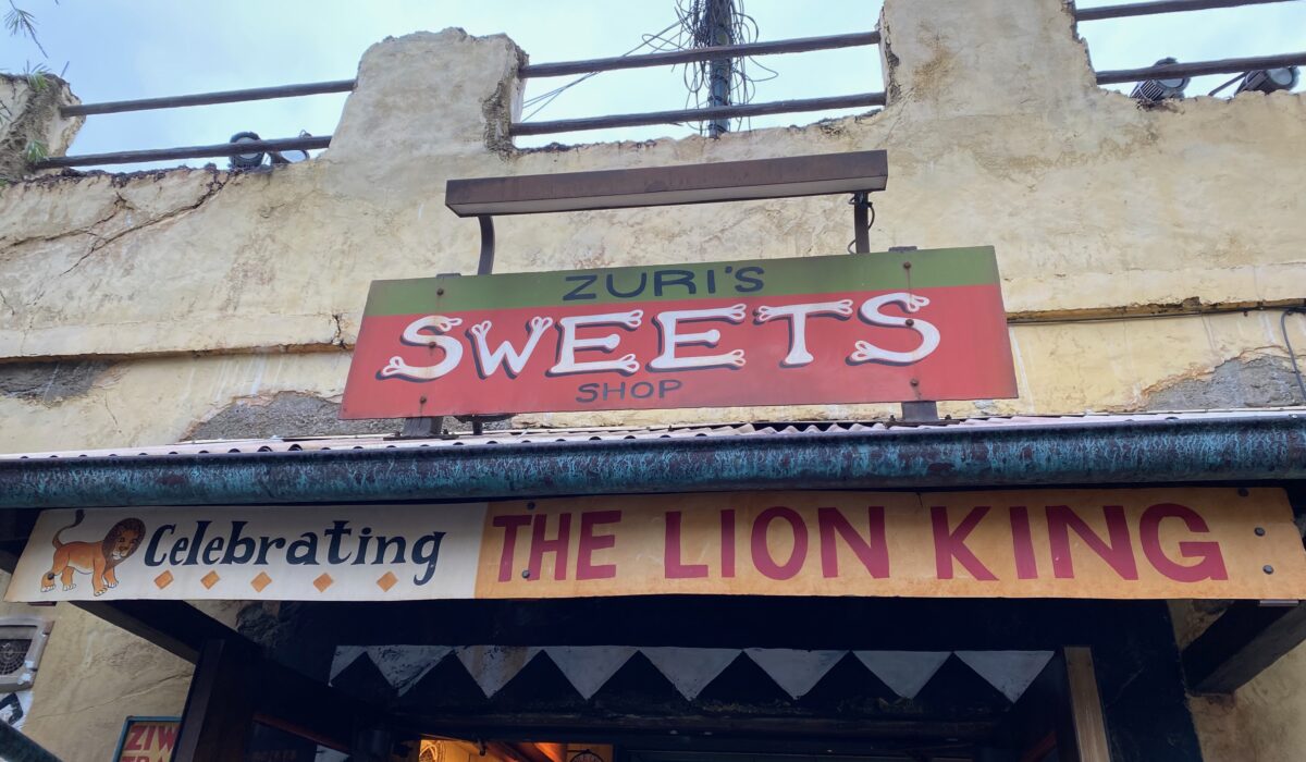 Zuri Sweets building exterior sign at Disney's Animal Kingdom