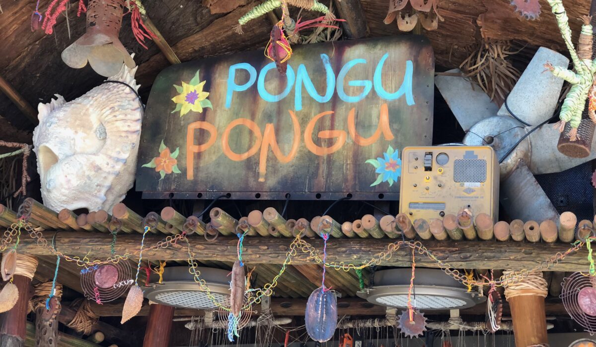 Pongu Pongu sign in Pandora at Disney's Animal Kingdom